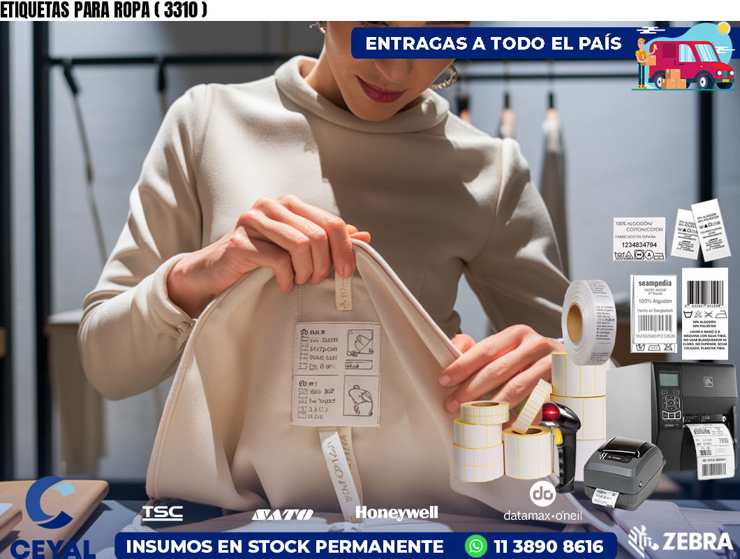 ETIQUETAS PARA ROPA ( 3310 )