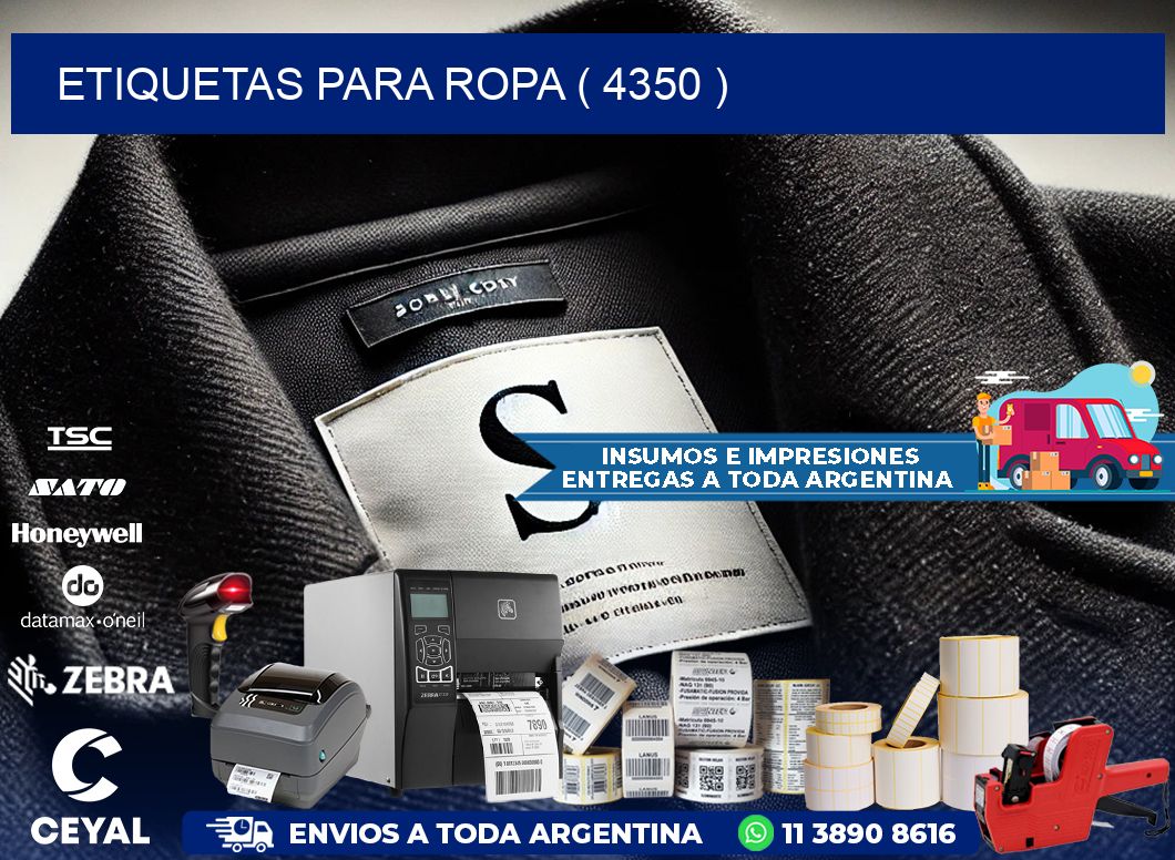 ETIQUETAS PARA ROPA ( 4350 )