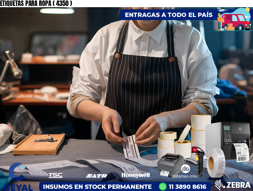 ETIQUETAS PARA ROPA ( 4350 )