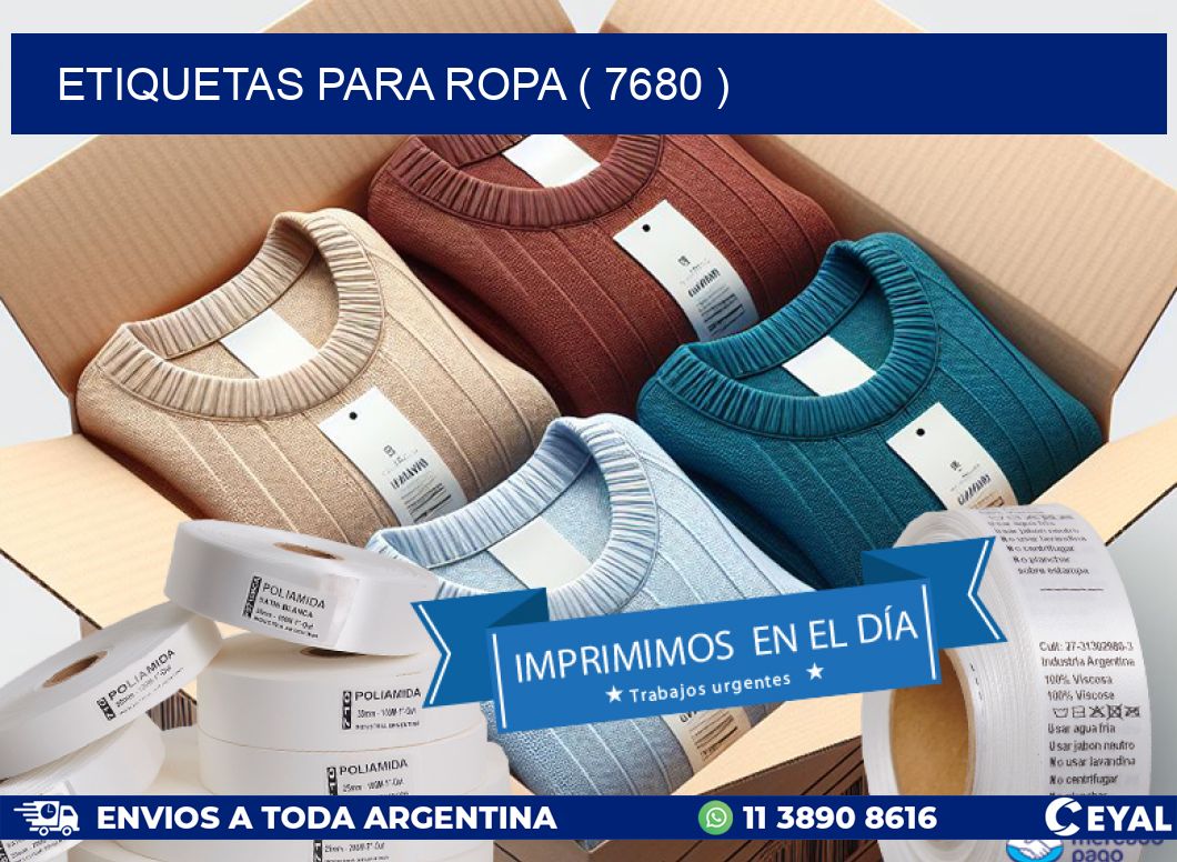 ETIQUETAS PARA ROPA ( 7680 )