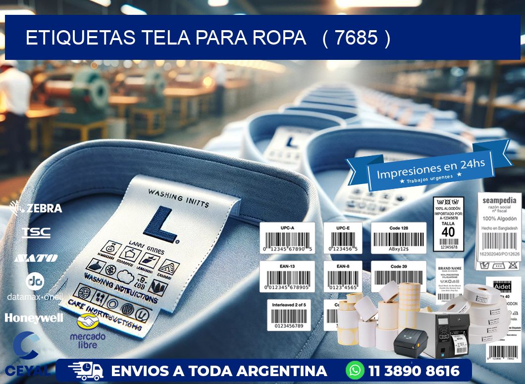 ETIQUETAS TELA PARA ROPA   ( 7685 )