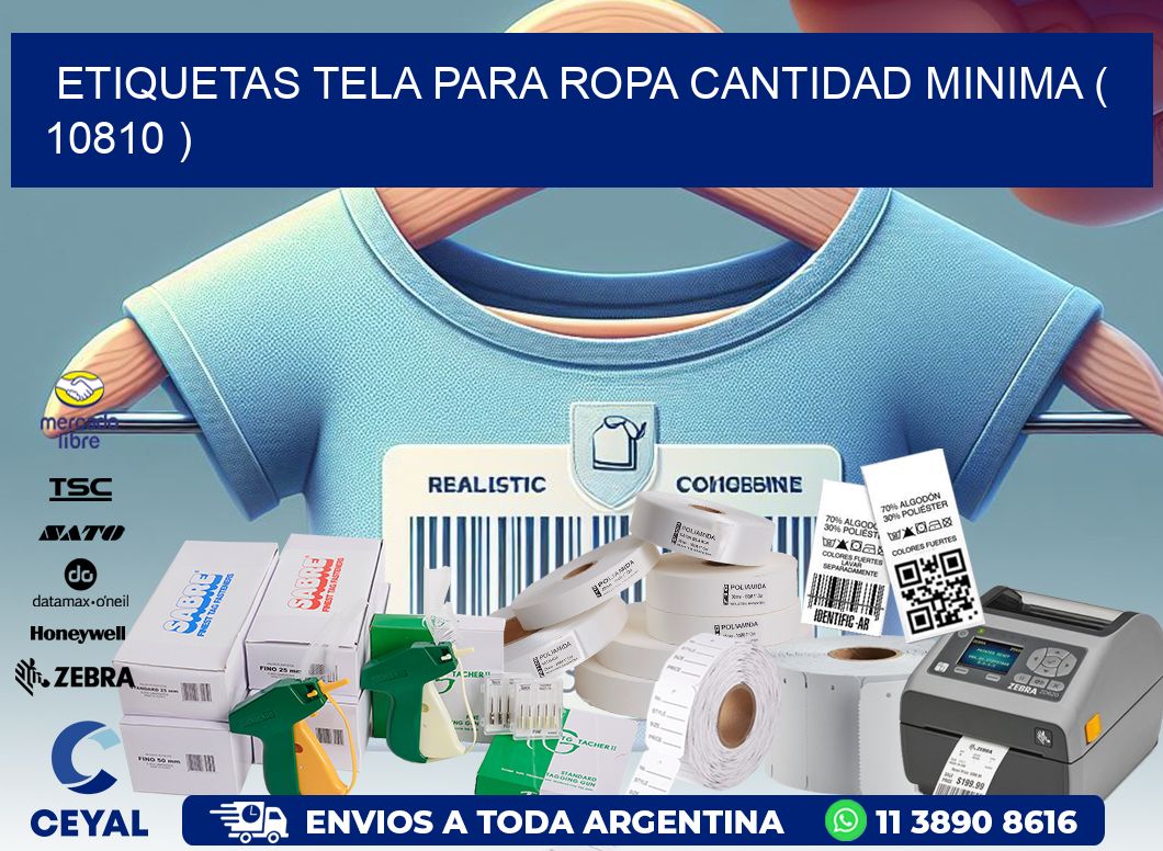 ETIQUETAS TELA PARA ROPA CANTIDAD MINIMA ( 10810 )