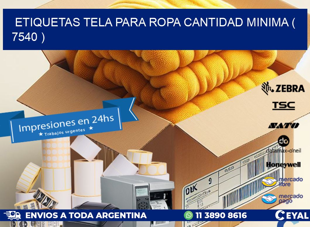 ETIQUETAS TELA PARA ROPA CANTIDAD MINIMA ( 7540 )