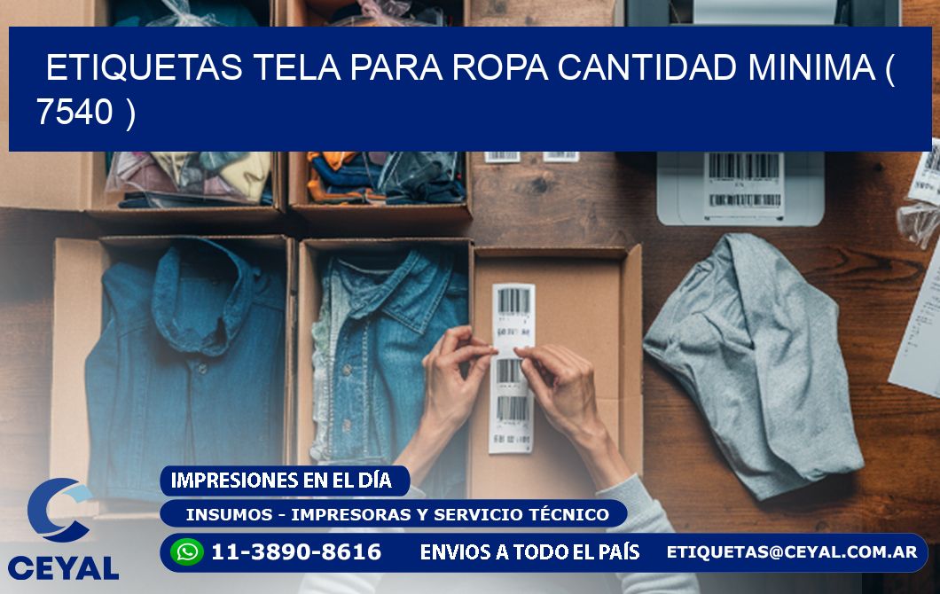 ETIQUETAS TELA PARA ROPA CANTIDAD MINIMA ( 7540 )