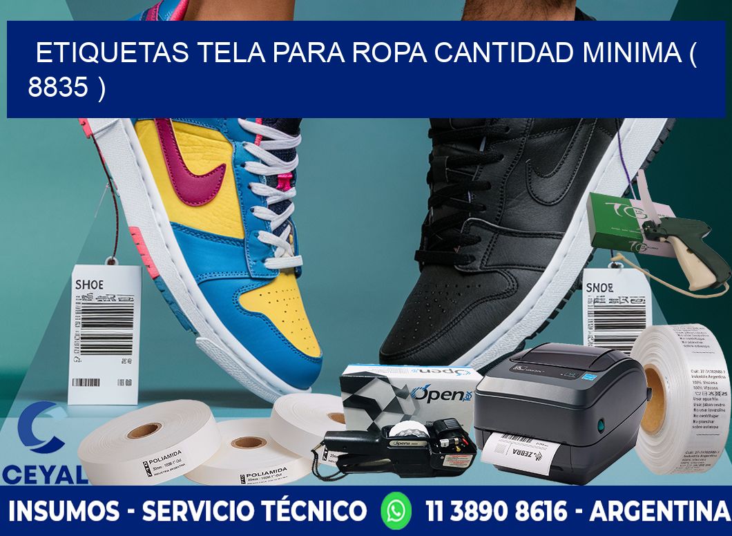 ETIQUETAS TELA PARA ROPA CANTIDAD MINIMA ( 8835 )