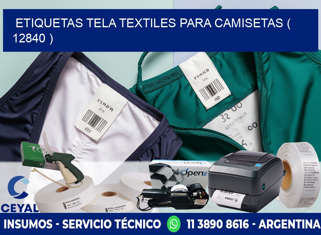 ETIQUETAS TELA TEXTILES PARA CAMISETAS ( 12840 )