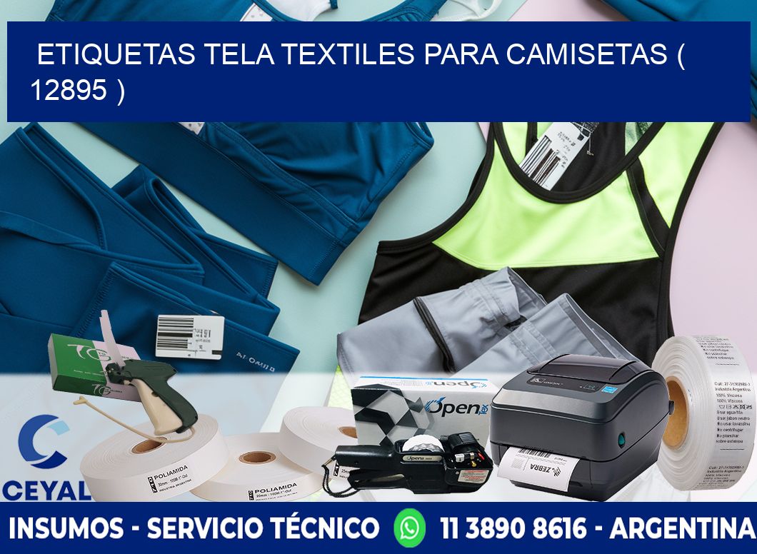 ETIQUETAS TELA TEXTILES PARA CAMISETAS ( 12895 )