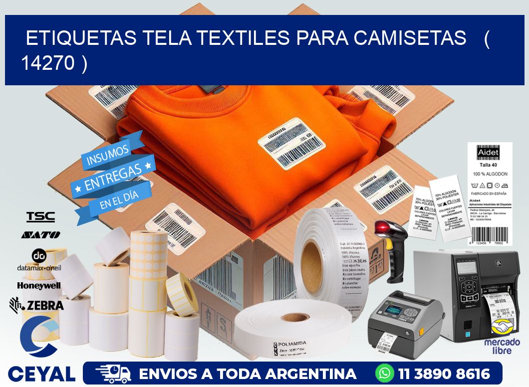 ETIQUETAS TELA TEXTILES PARA CAMISETAS   ( 14270 )