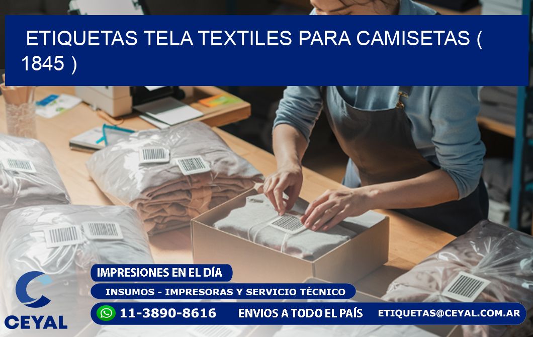 ETIQUETAS TELA TEXTILES PARA CAMISETAS ( 1845 )