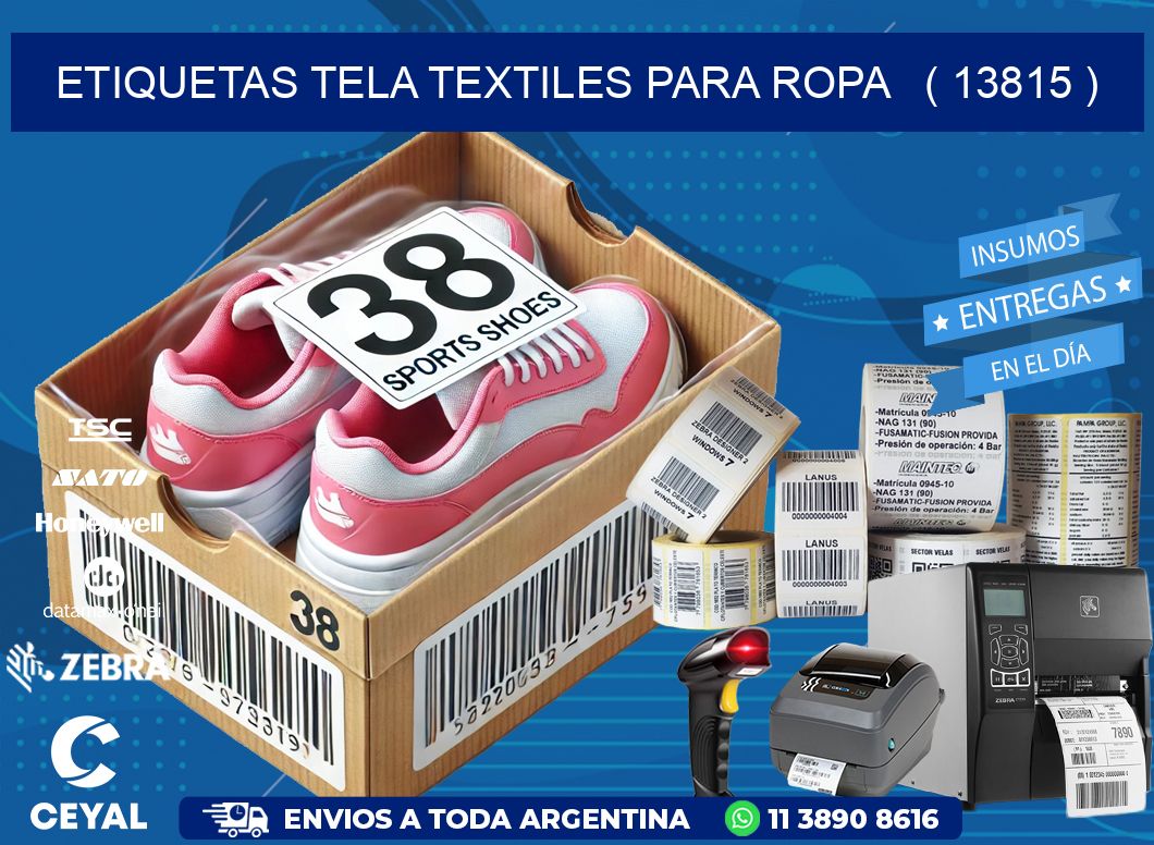 ETIQUETAS TELA TEXTILES PARA ROPA   ( 13815 )