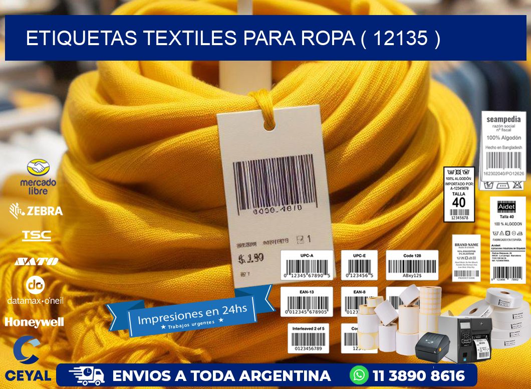 ETIQUETAS TEXTILES PARA ROPA ( 12135 )