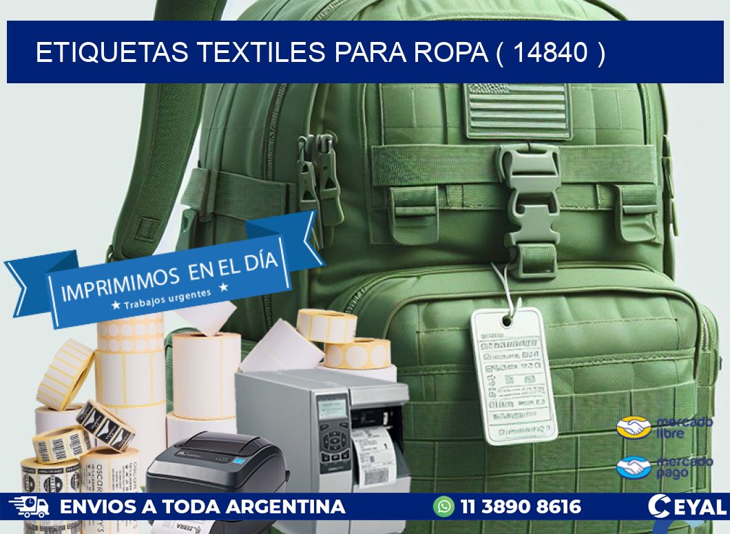 ETIQUETAS TEXTILES PARA ROPA ( 14840 )