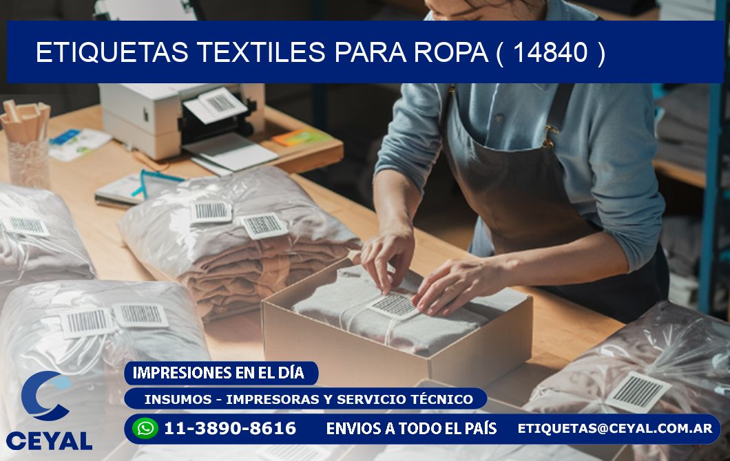 ETIQUETAS TEXTILES PARA ROPA ( 14840 )