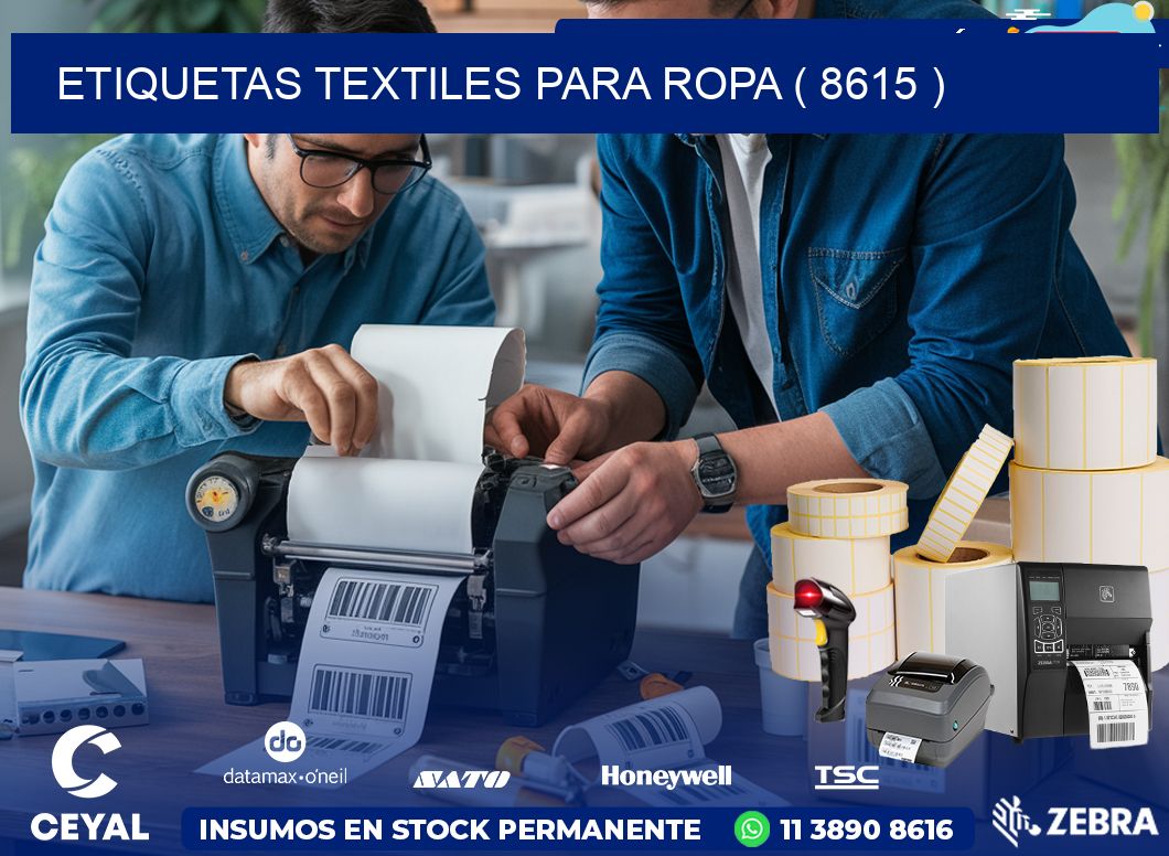 ETIQUETAS TEXTILES PARA ROPA ( 8615 )