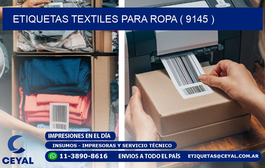 ETIQUETAS TEXTILES PARA ROPA ( 9145 )