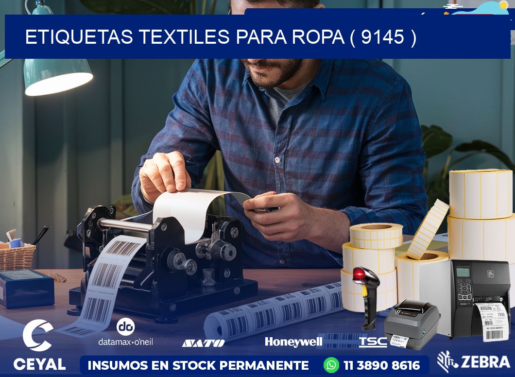 ETIQUETAS TEXTILES PARA ROPA ( 9145 )