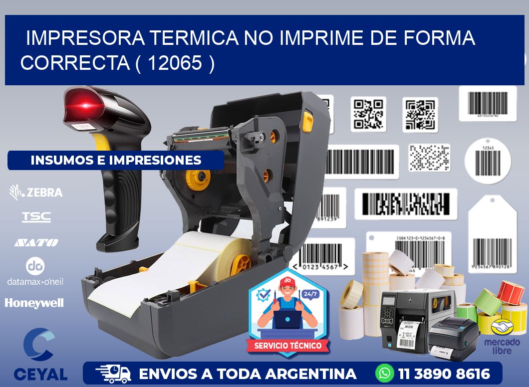 IMPRESORA TERMICA NO IMPRIME DE FORMA CORRECTA ( 12065 )
