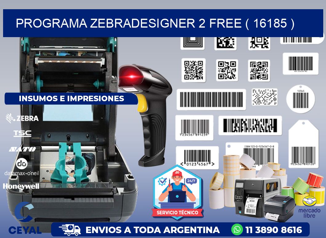 PROGRAMA ZEBRADESIGNER 2 FREE ( 16185 )