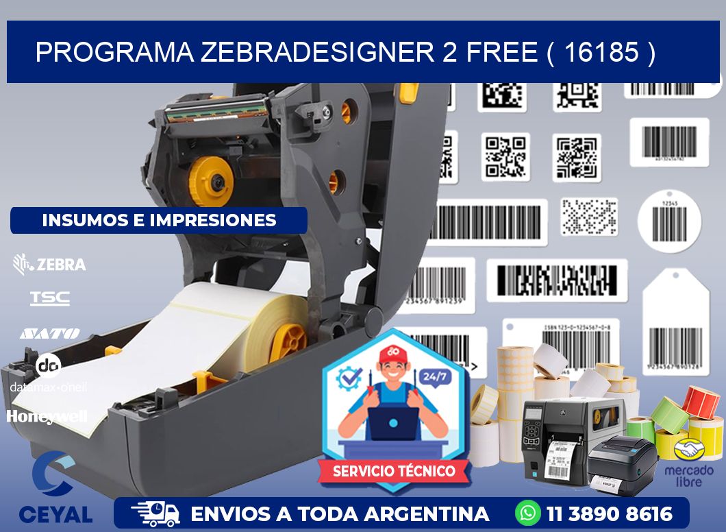 PROGRAMA ZEBRADESIGNER 2 FREE ( 16185 )