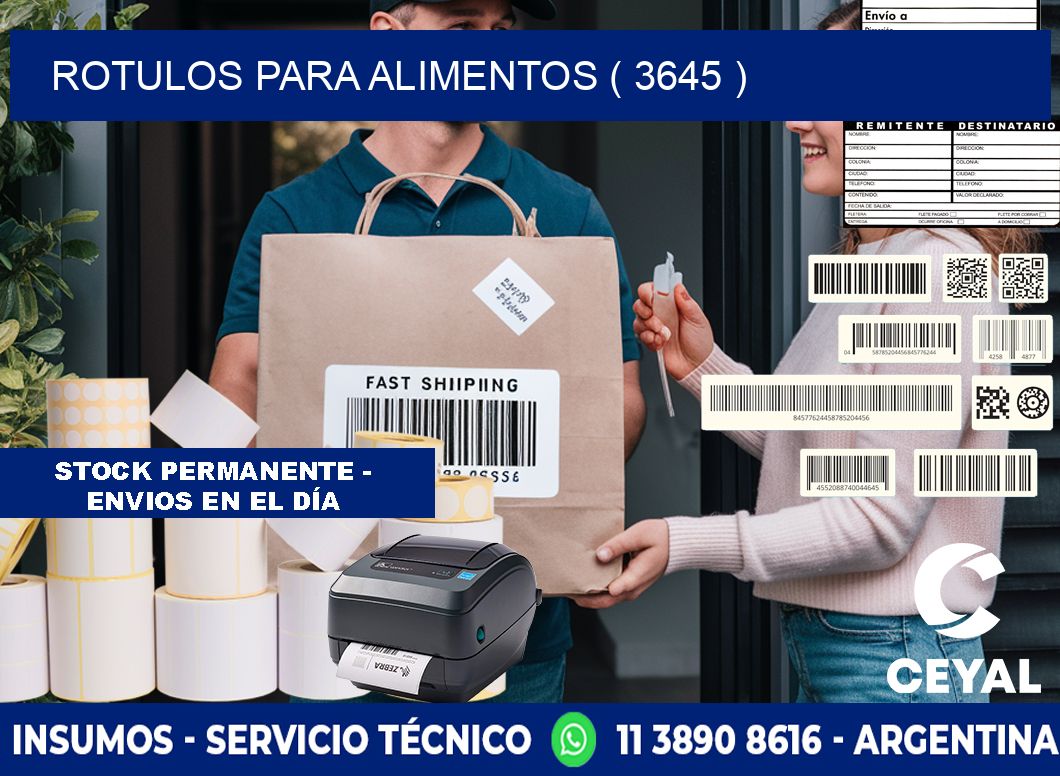 ROTULOS PARA ALIMENTOS ( 3645 )