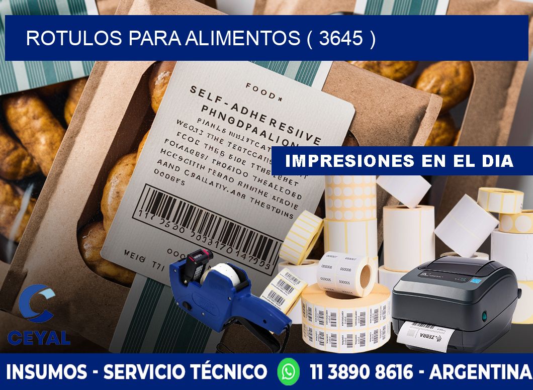 ROTULOS PARA ALIMENTOS ( 3645 )