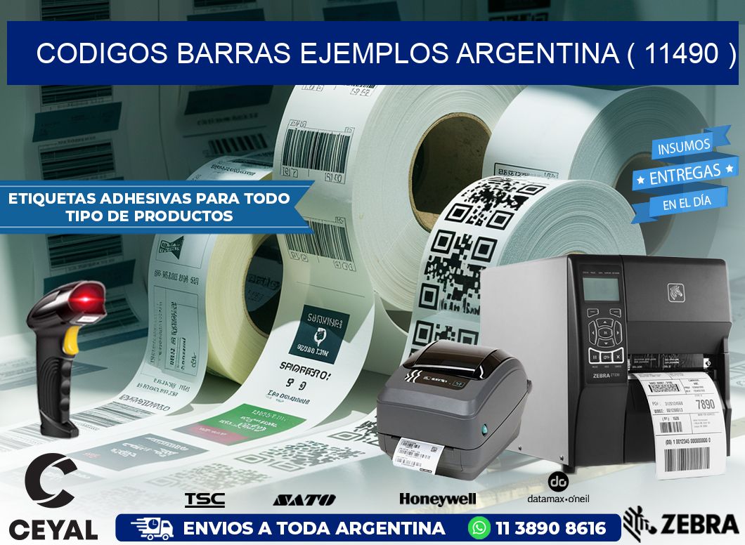 codigos barras ejemplos argentina ( 11490 ) | Respuesto Zebra