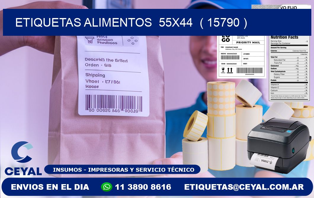 etiquetas alimentos  55x44  ( 15790 )