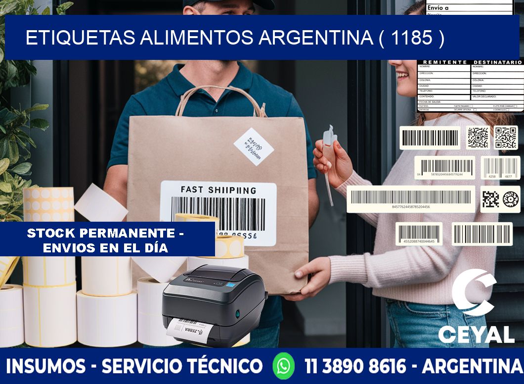 etiquetas alimentos argentina ( 1185 )