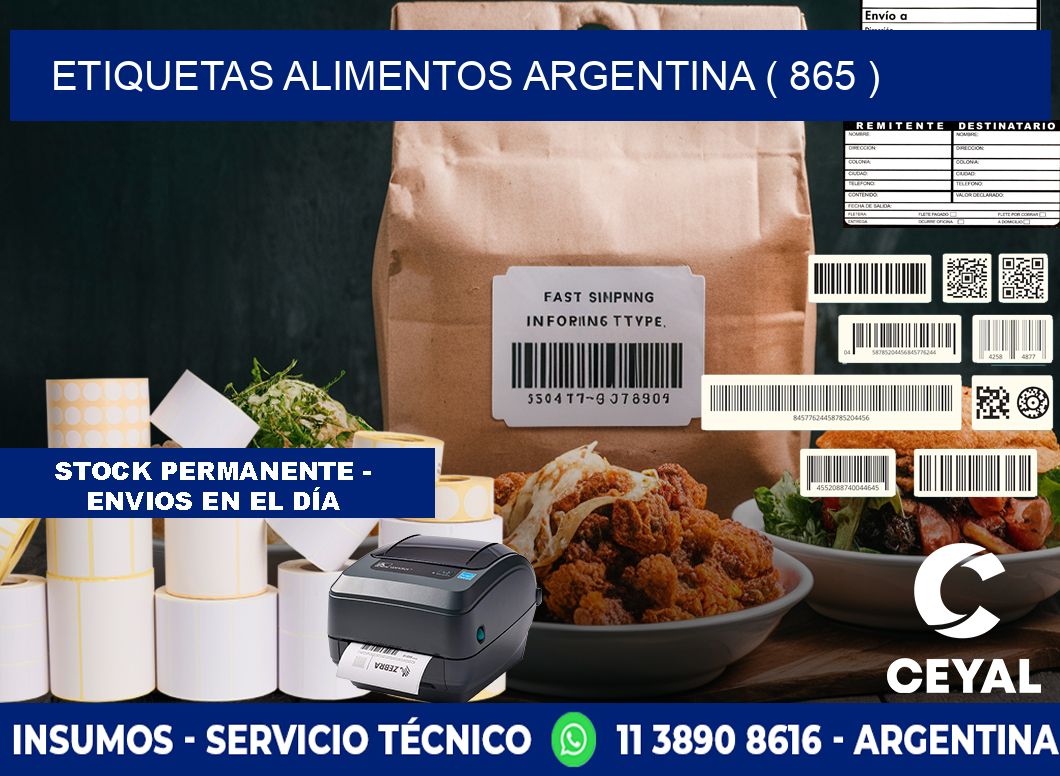 etiquetas alimentos argentina ( 865 )