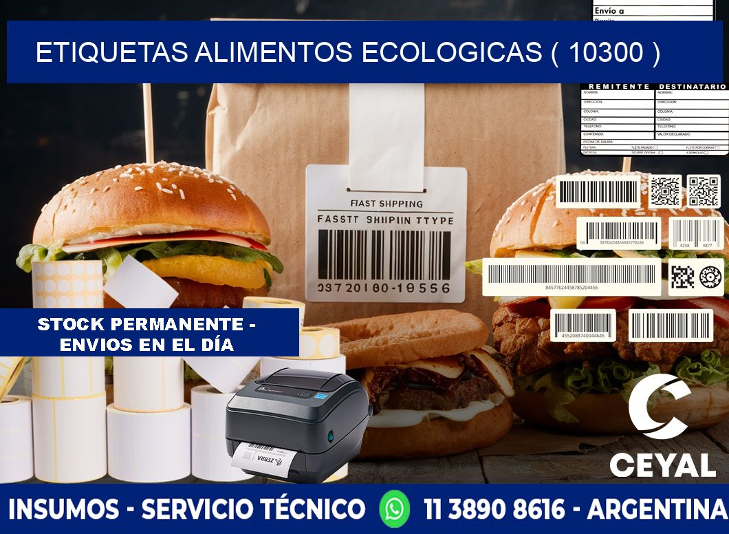 etiquetas alimentos ecologicas ( 10300 )