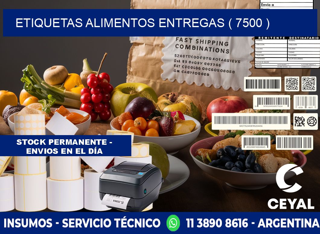 etiquetas alimentos entregas ( 7500 )
