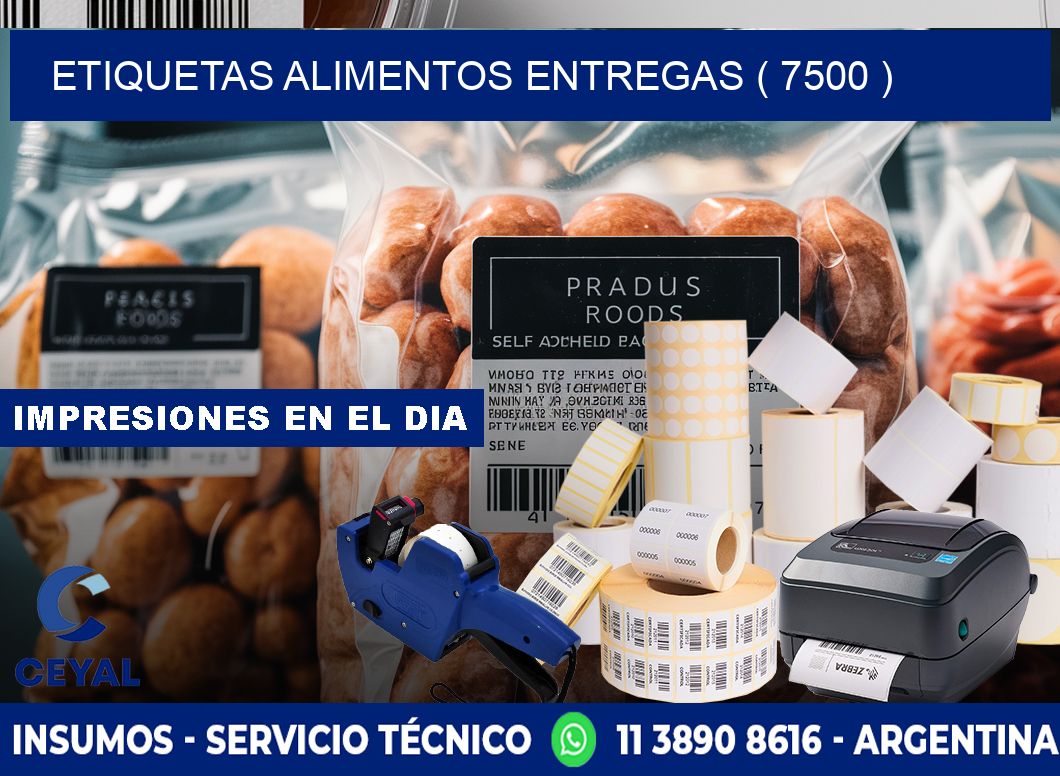 etiquetas alimentos entregas ( 7500 )
