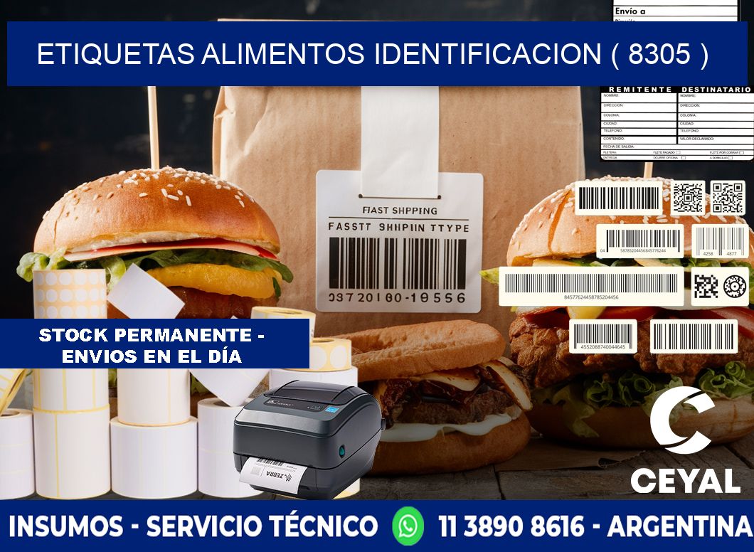 etiquetas alimentos identificacion ( 8305 )