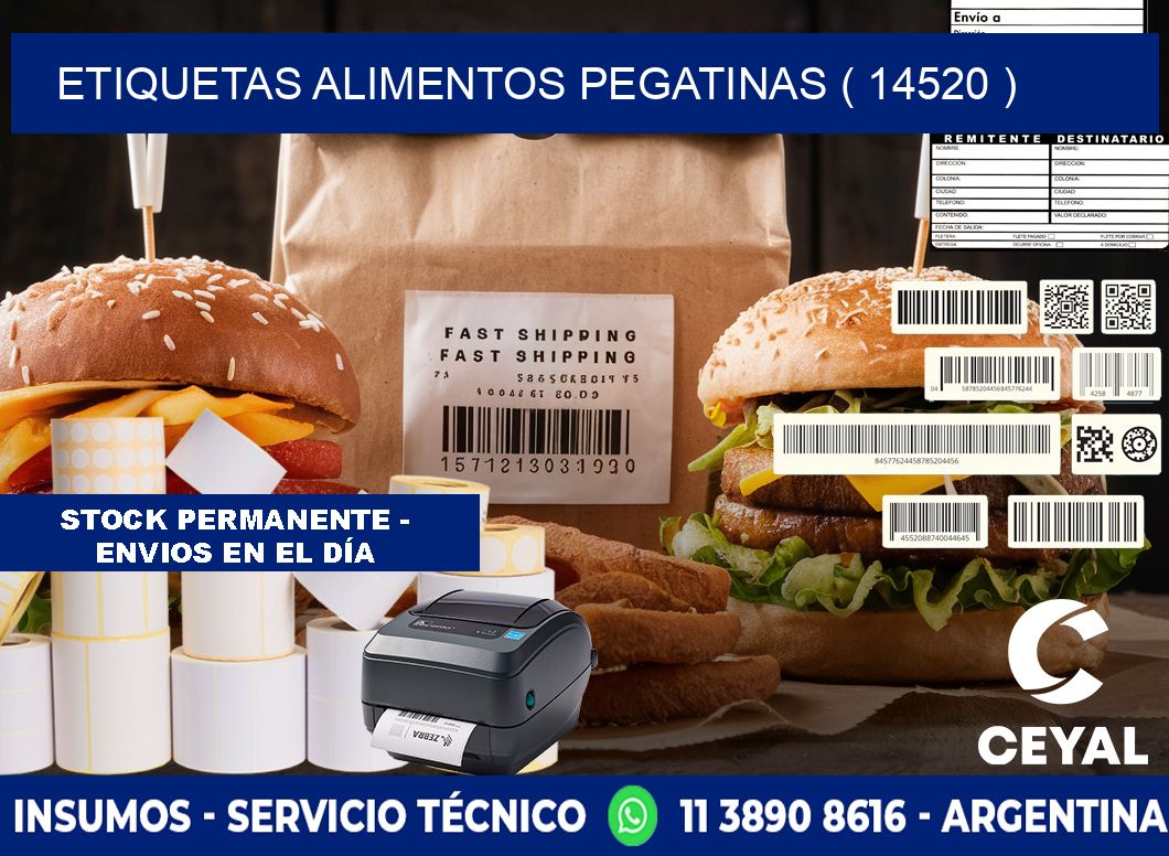 etiquetas alimentos pegatinas ( 14520 )