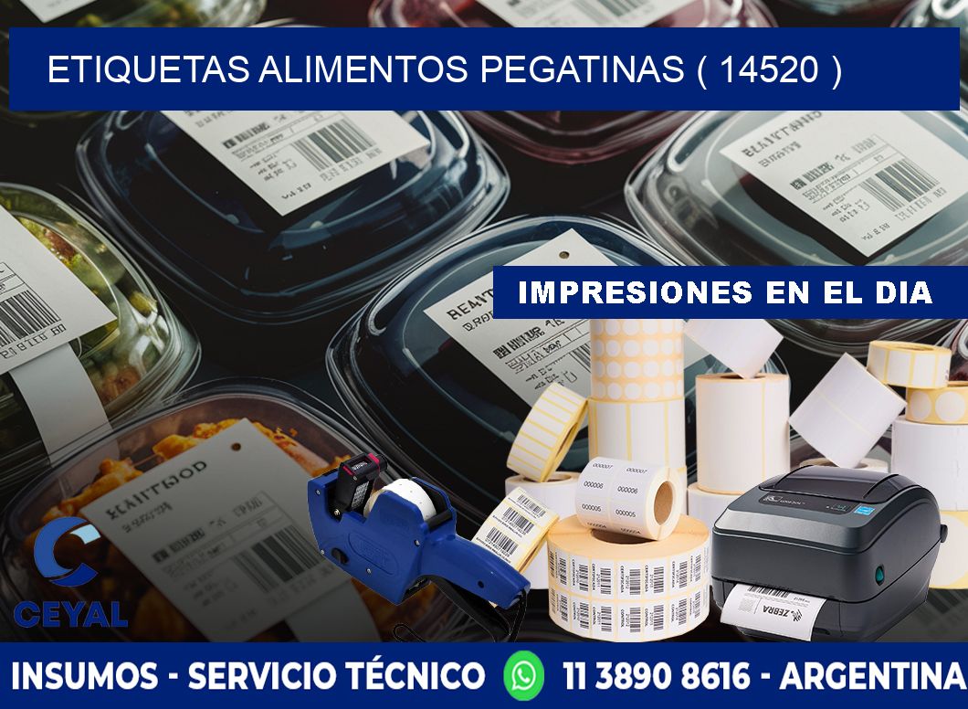 etiquetas alimentos pegatinas ( 14520 )
