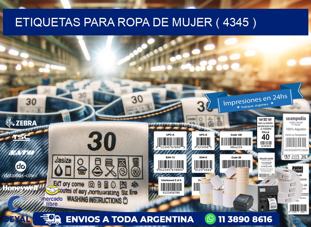 etiquetas para ropa de mujer ( 4345 )
