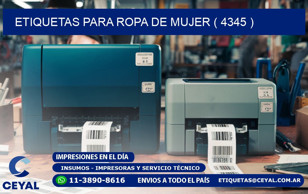etiquetas para ropa de mujer ( 4345 )
