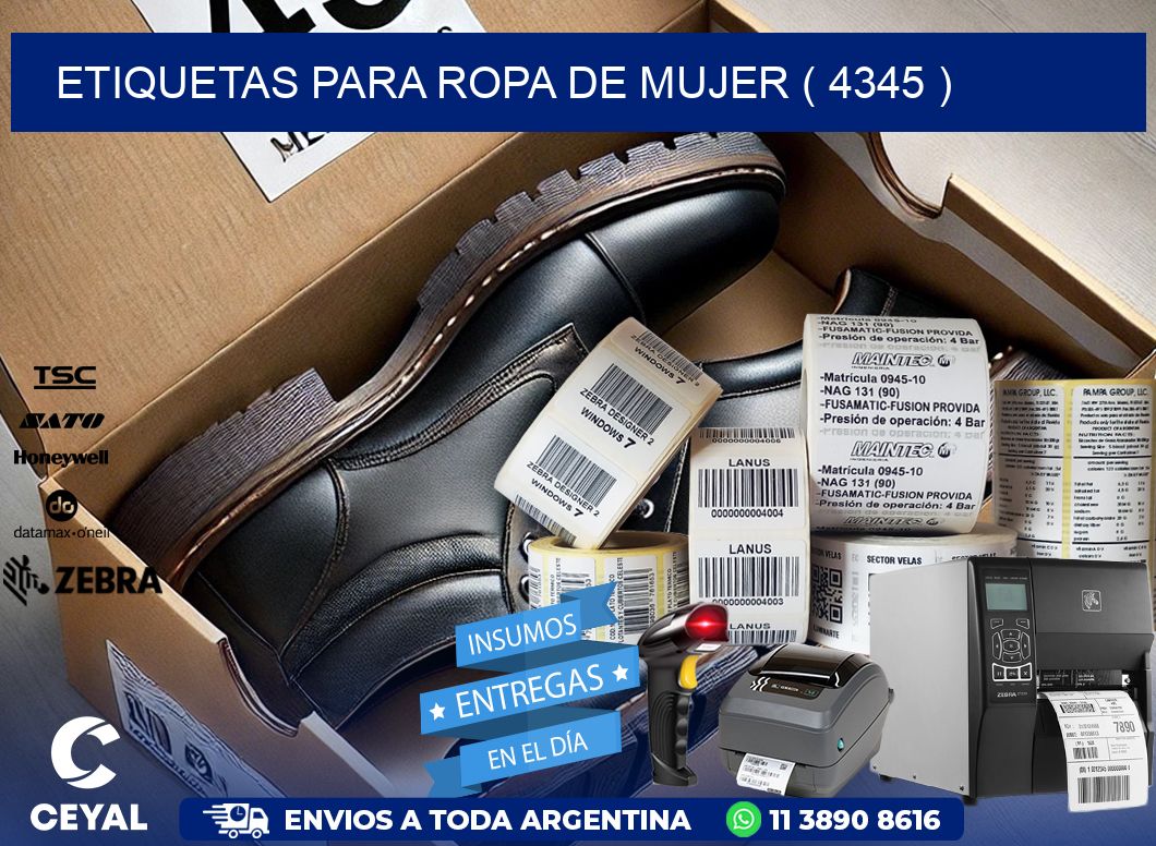 etiquetas para ropa de mujer ( 4345 )
