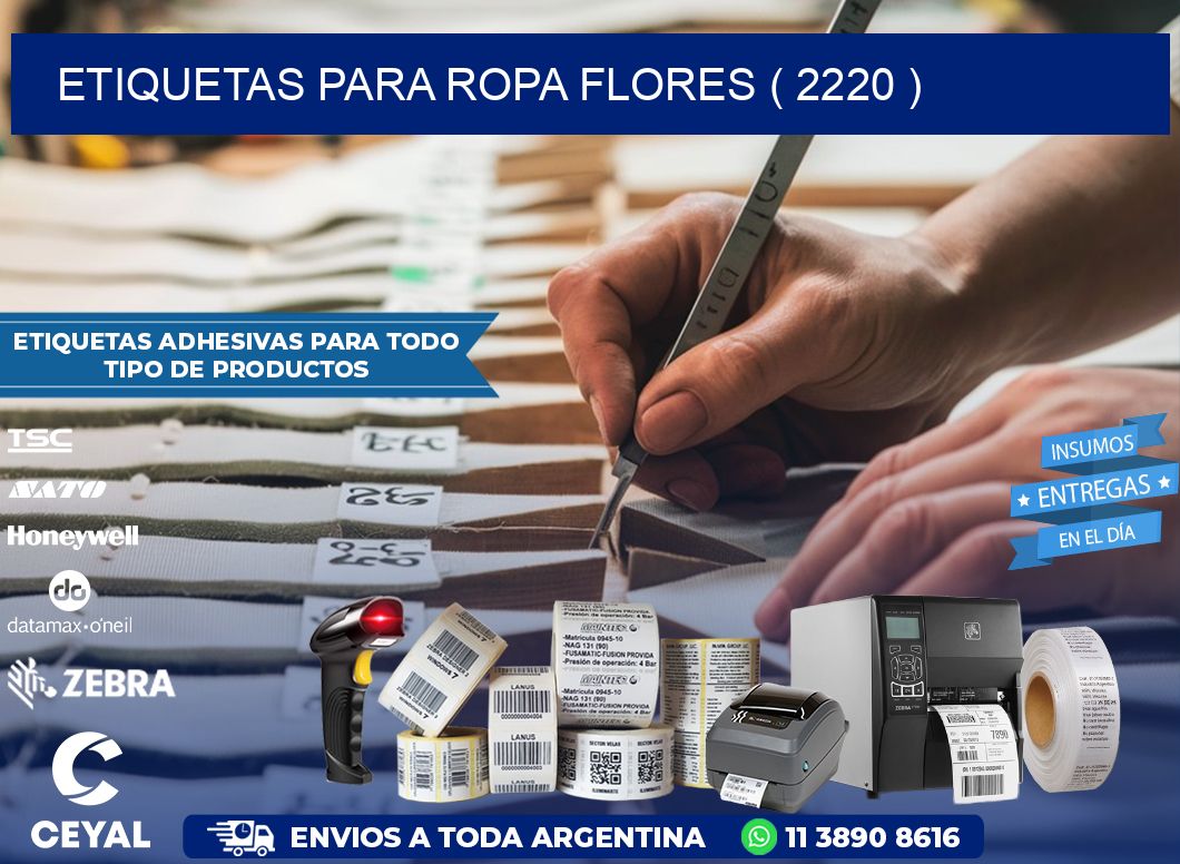etiquetas para ropa flores ( 2220 )