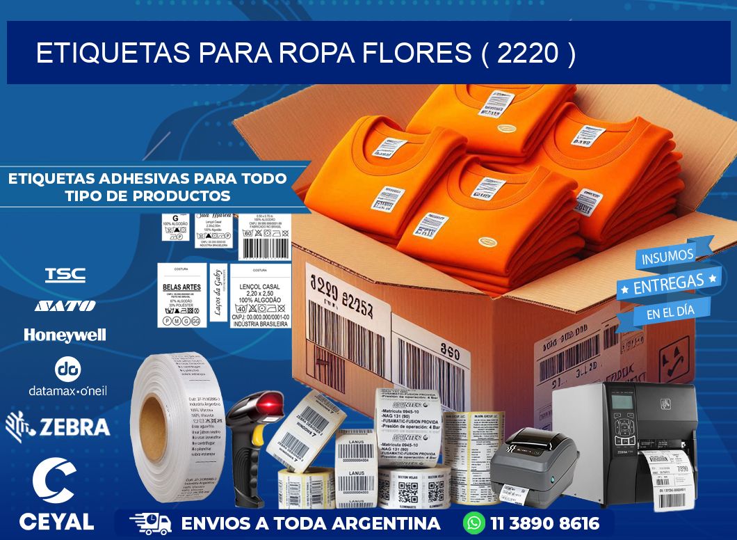 etiquetas para ropa flores ( 2220 )