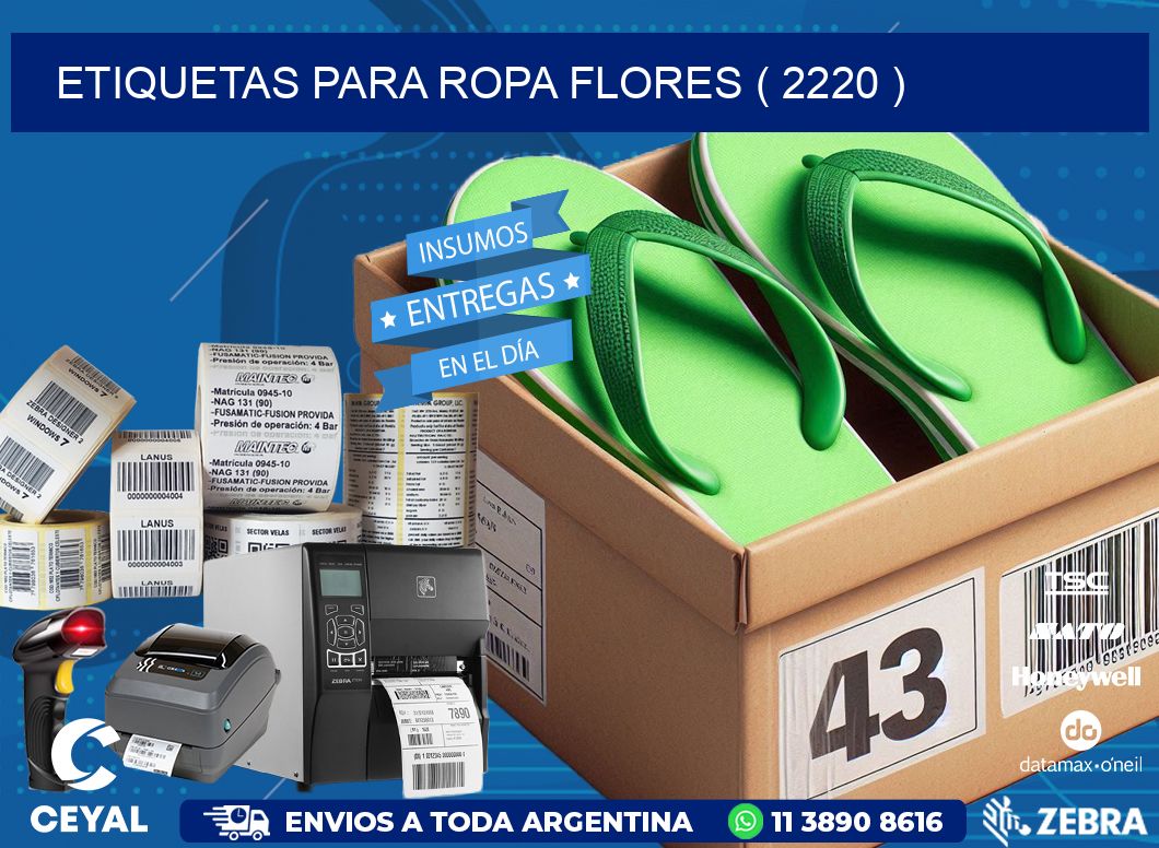 etiquetas para ropa flores ( 2220 )