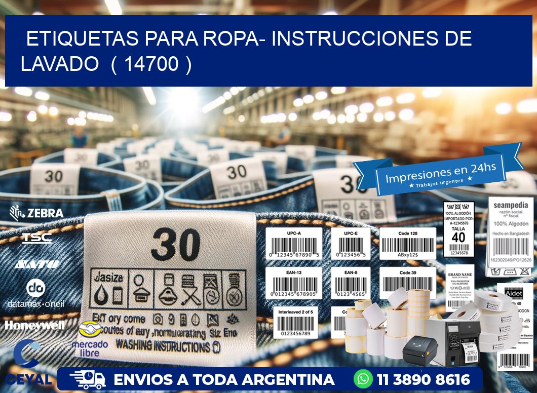 etiquetas para ropa- instrucciones de lavado  ( 14700 )