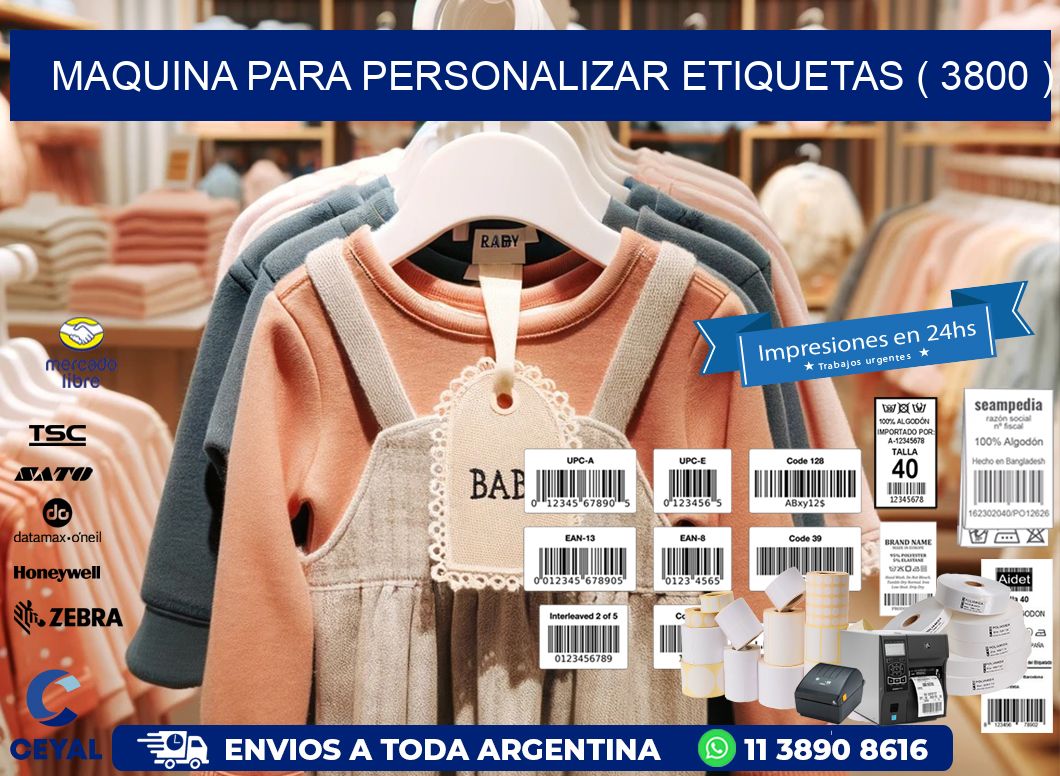 maquina para personalizar etiquetas ( 3800 )