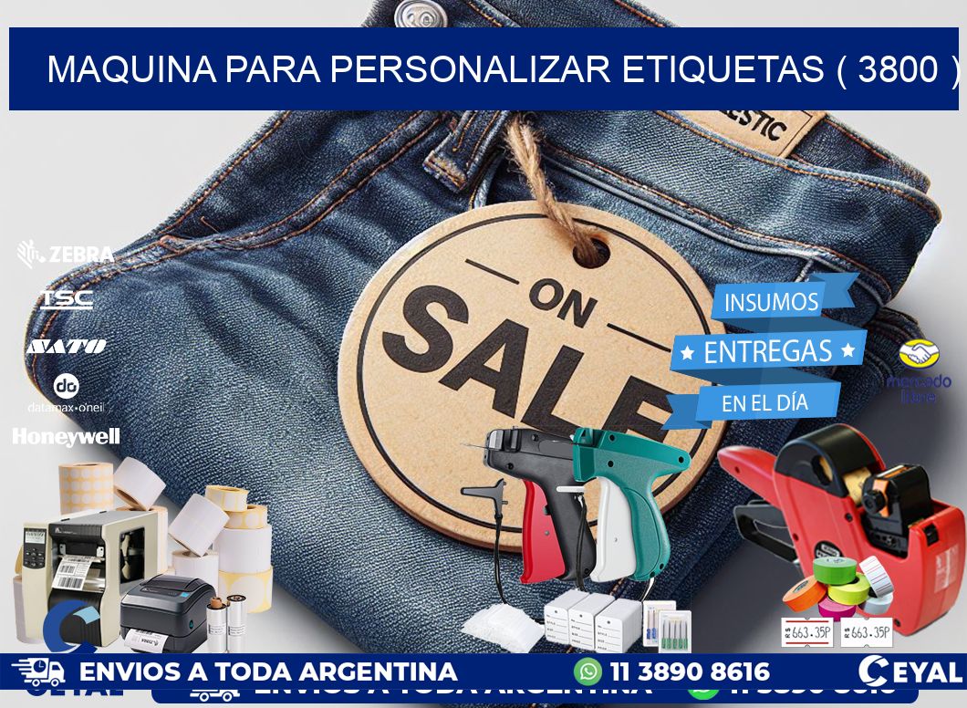 maquina para personalizar etiquetas ( 3800 )