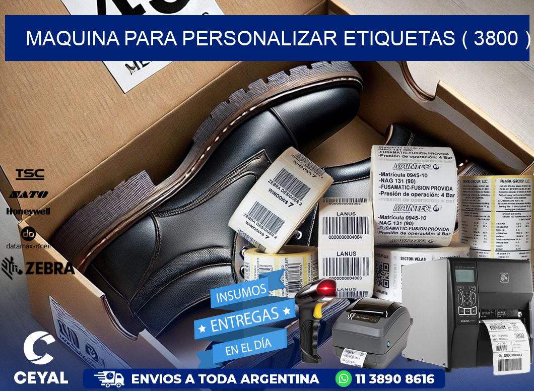 maquina para personalizar etiquetas ( 3800 )