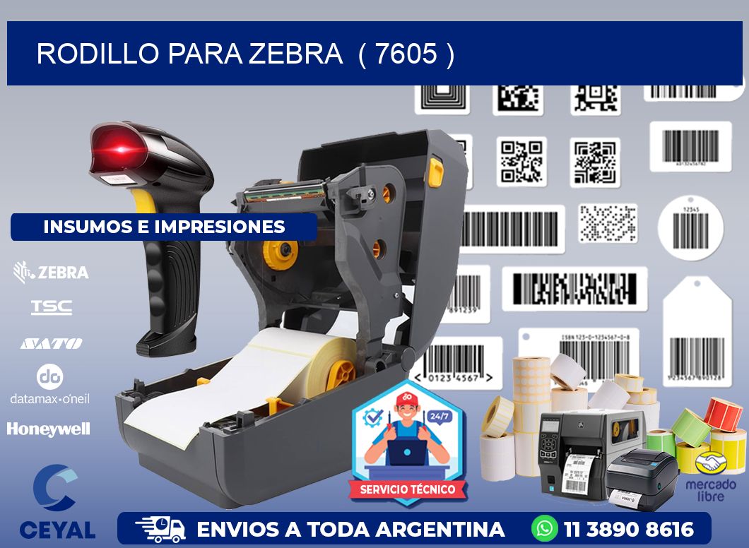 rodillo para zebra  ( 7605 )