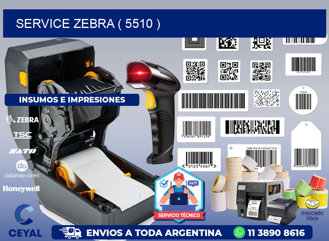 service zebra ( 5510 )