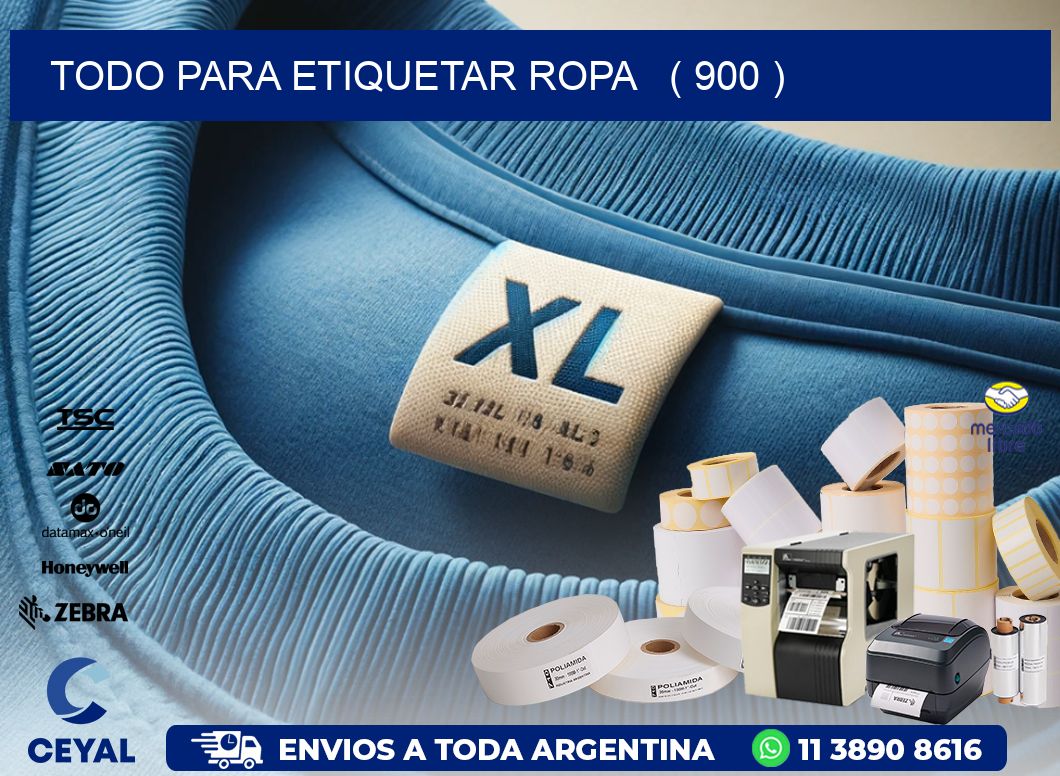 todo para etiquetar ropa   ( 900 )