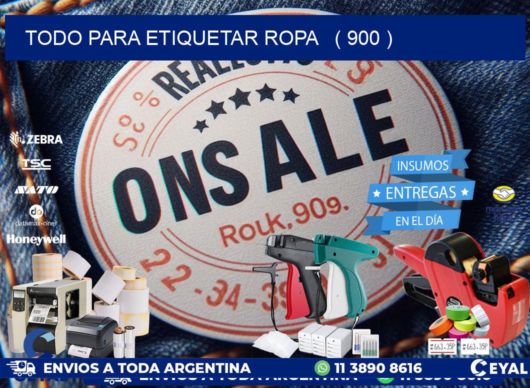 todo para etiquetar ropa   ( 900 )
