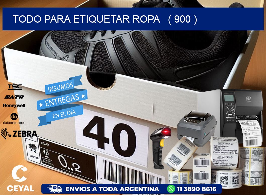 todo para etiquetar ropa   ( 900 )